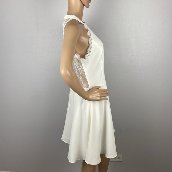 NEW NBD REVOLVE WHITE FIT & FLARE MINI DRESS - Picture 5 of 9